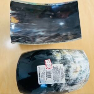 Black and Gray Decorative Vase